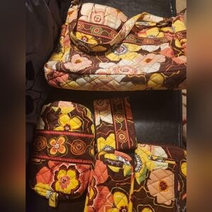 Vera Bradley 5pc set in EUC